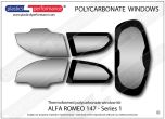 ALFA ROMEO - 147 Series 1 - Lexan  Makrolon Polycarbonate window kit