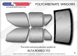ALFA ROMEO 155 - Lexan Polycarbonate window kit