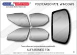 Alfa Romeo - 156 - Lexan Polycarbonate window kit