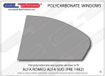  ALFA ROMEO - Sud - Lexan Polycarbonate left hand rear quarter window - For models pre 1982