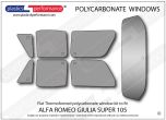 ALFA ROMEO - 105 Giulia Super - Lexan Polycarbonate window kit