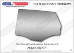 AUDI A3 / S3 / RS3 8V 5dr - Lexan Polycarbonate left rear door window