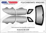 AUDI A3 / S3 / RS3 8V 5dr - Lexan Polycarbonate window kit