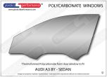 AUDI A3 / S3 / RS3 8Y Sedan - Lexan Polycarbonate left front door window