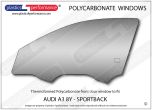 AUDI A3 / S3 / RS3 8Y Sportback - Lexan Polycarbonate left front door window