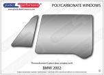 BMW - E20 2002 - Lexan Polycarbonate left front door window