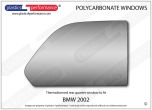 BMW - E20 2002 - Lexan Polycarbonate right rear quarter window