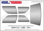 BMW - E30 Coupe - Lexan Polycarbonate window kit