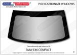BMW - E46 Compact - Lexan Polycarbonate rear screen