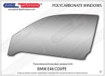 BMW - E46 Coupe - Lexan Polycarbonate left front door window