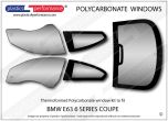 BMW E63 6 Series Coupe - Lexan Polycarbonate window kit
