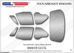 BMW - E9 CSL Lexan Makrolon Polycarbonate Window Kit