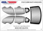 BMW - E90 Sedan - Lexan Polycarbonate window kit