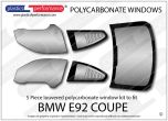 BMW E92 Coupe Louvered Polycarbonate window kit
