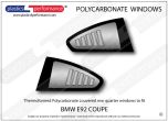 BMW - E92 Coupe - Lexan Louvered Rear Quarter Windows - Pair