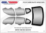 BMW - F80 M3 Sedan - Lexan Polycarbonate window kit