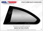BMW - F87 M2 - Lexan Polycarbonate left rear quarter window