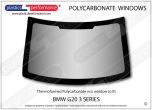 BMW G20 3 Series Sedan - Lexan Polycarbonate rear screen