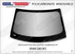 BMW G80 M3 - Hardcoated Lexan Polycarbonate front windshield