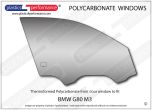 BMW G80 M3 - Lexan Polycarbonate right front door window