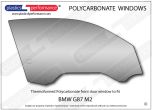BMW G87 M2 - Lexan Polycarbonate right front door window
