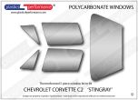  CHEVROLET - Corvette C2 Stingray - Lexan Polycarbonate window kit