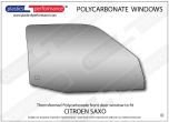 CITROEN - Saxo - Lexan Polycarbonate right front door window
