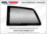 DAIHATSU Charade GTTi - Lexan Polycarbonate left rear quarter window