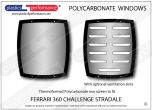FERRARI - 360 Challenge Stradale - Lexan Polycarbonate rear screen available with optional ventilation slots