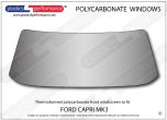 FORD - Capri Mk3 - Lexan Polycarbonate Hardcoated front windscreen