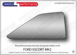 FORD - Escort MK2 - Polycarbonate RH rear quarter window - Thermoformed