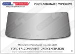 FORD - Falcon - Lexan polycarbonate rear screen