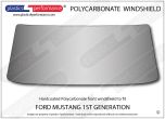 FORD Mustang MK1 Notchback - Hardcoated Lexan Polycarbonate front windshield