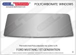 FORD - Mustang MK1 Notchback - Lexan Polycarbonate rear screen