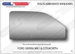 FORD - Sierra MK1 - Lexan polycarbonate right front door window