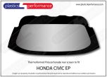 HONDA - Civic EP - Thermoformed Hardcoated Polycarbonate rear screen
