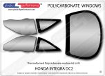 HONDA - Integra DC2 - Lexan Polycarbonate window kit