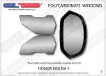 HONDA NSX NA1 - Lexan Polycarbonate window kit