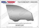 INFINITI Q50 - Lexan Polycarbonate right front door window