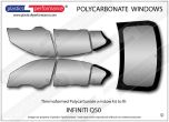 INFINITI Q50 - Lexan Polycarbonate window kit