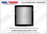 LAMBORGHINI Gallardo LP560 - Lexan Polycarbonate engine cover window