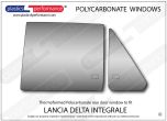 LANCIA - Delta Integrale - Lexan Polycarbonate left rear door window