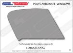 LOTUS Elan S2 - Lexan Polycarbonate right front door window