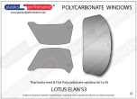LOTUS - Elan S3 - Lexan Polycarbonate window kit