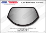 LOTUS - Elise S1- Lexan Polycarbonate front windscreen