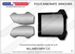 McLAREN MP4-12C - Lexan Polycarbonate window kit