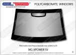 MG - XPower SV - Lexan Polycarbonate rear screen