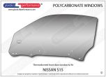 NISSAN - S15 - Lexan Polycarbonate left front door window
