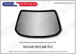 NISSAN - Skyline R32 - Lexan Polycarbonate rear screen