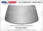 PEUGEOT 309 S2 - Hardcoated Lexan Polycarbonate front windscreen